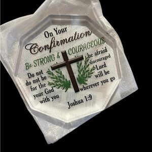 Confirmation Plaque with Cross and Verse